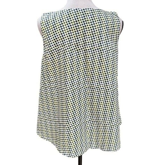 Kate Spade Sleeveless A-Line Polka Dot Blouse Size M 100% cotton. - Picture 2 of 6